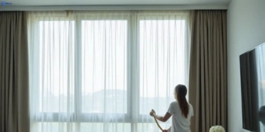 Delicate sheer drape cleaning birtinya Matty Curtain Cleaning
